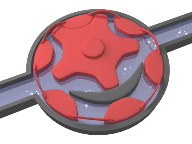 animation of gear pump