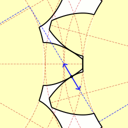 two involute gears interacing